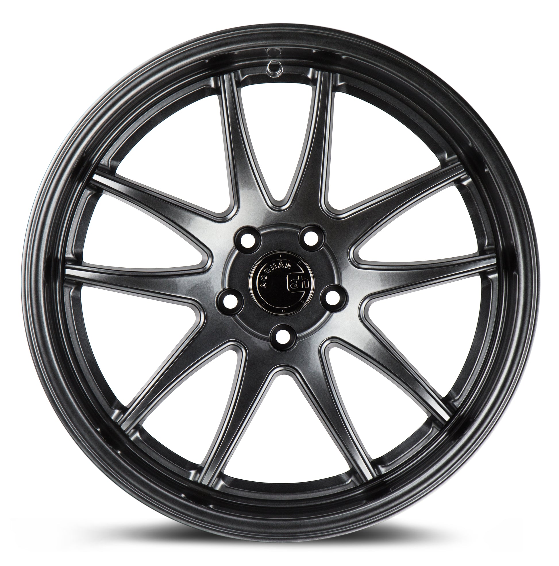 Aodhan DS02 18x9.5 5-Spoke silver 5x114.3 wheel ET15 stance