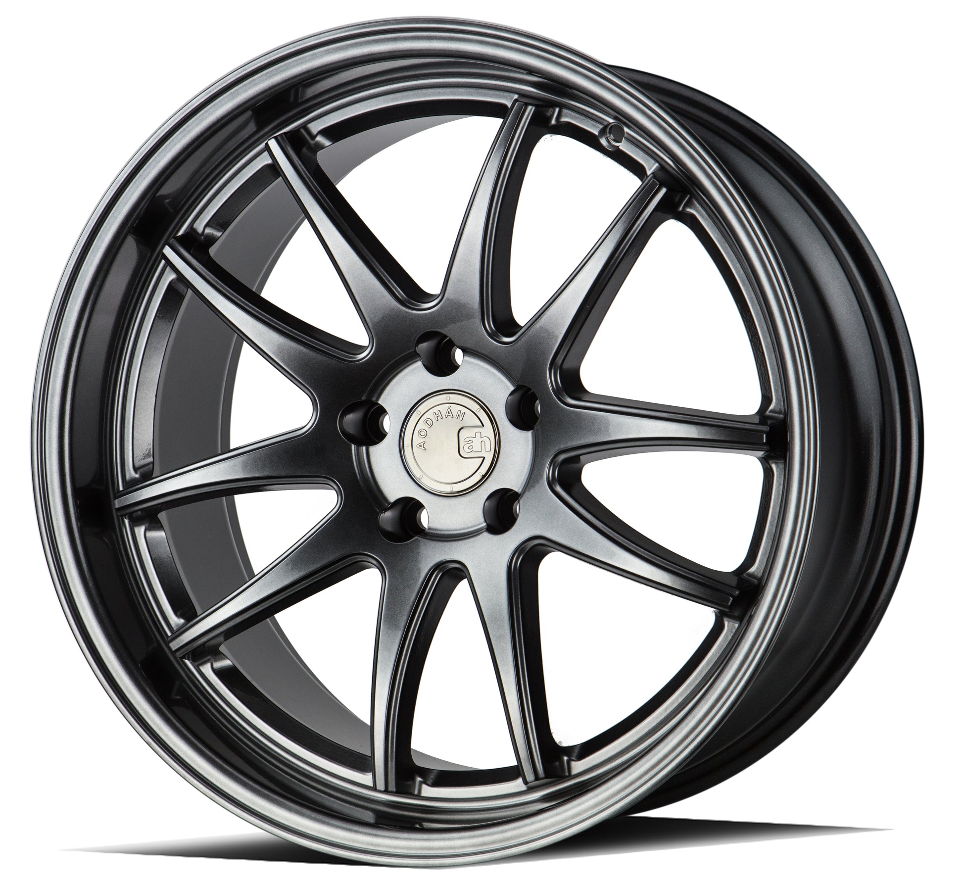 Aodhan DS02 18x9.5 rim 5-Spoke silver 5x100 wheel ET35 Hellaflushed