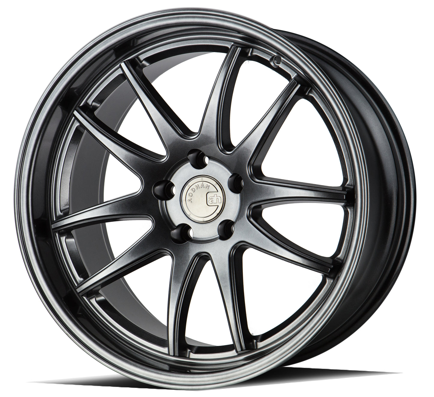 Aodhan DS02 18x9.5 rim 5-Spoke silver 5X4.5 wheel ET15 Hellaflushed