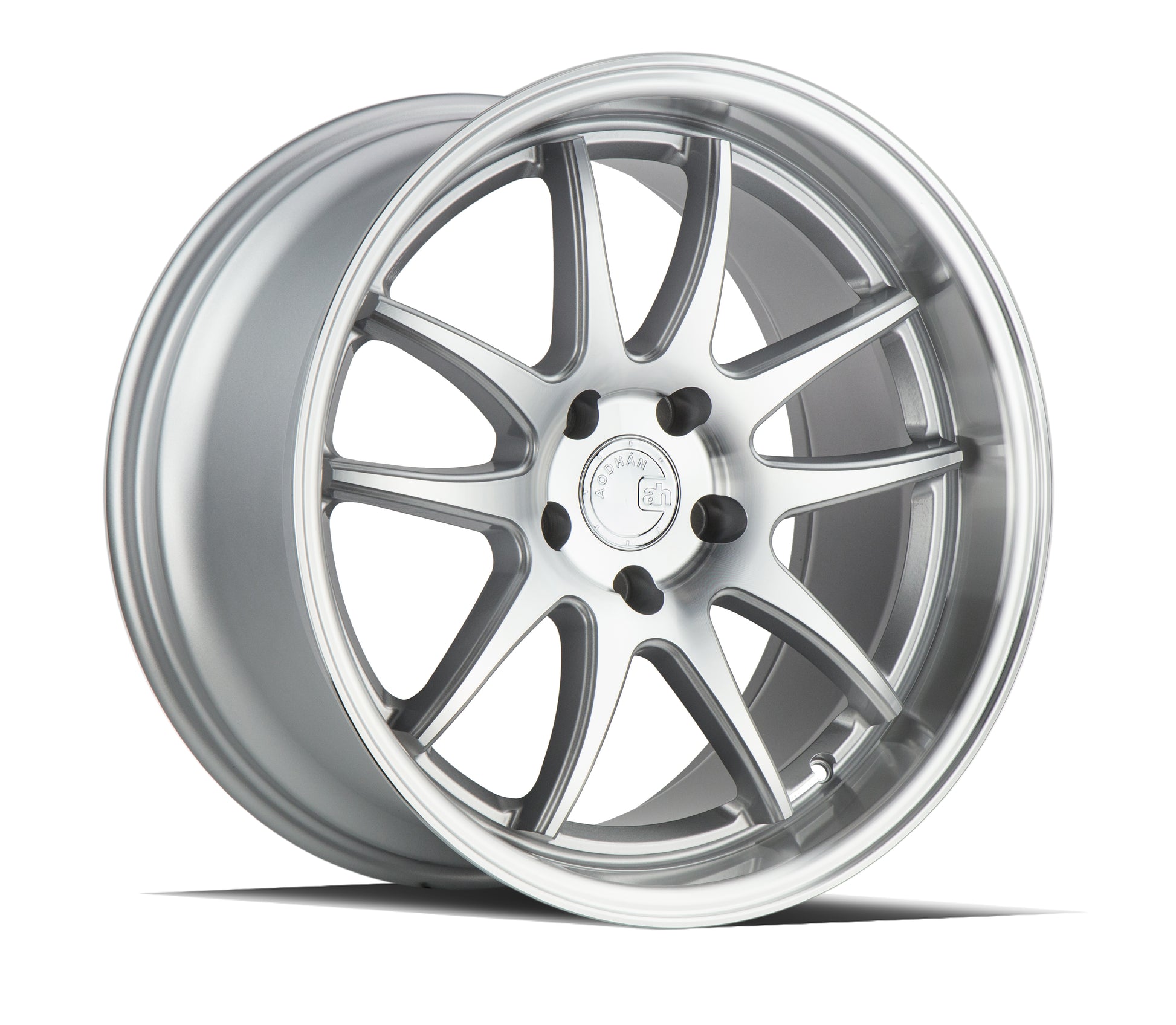 Aodhan DS02 18x9.5 wheel 5x100 Silver 5-Spoke Machined Lip Rim