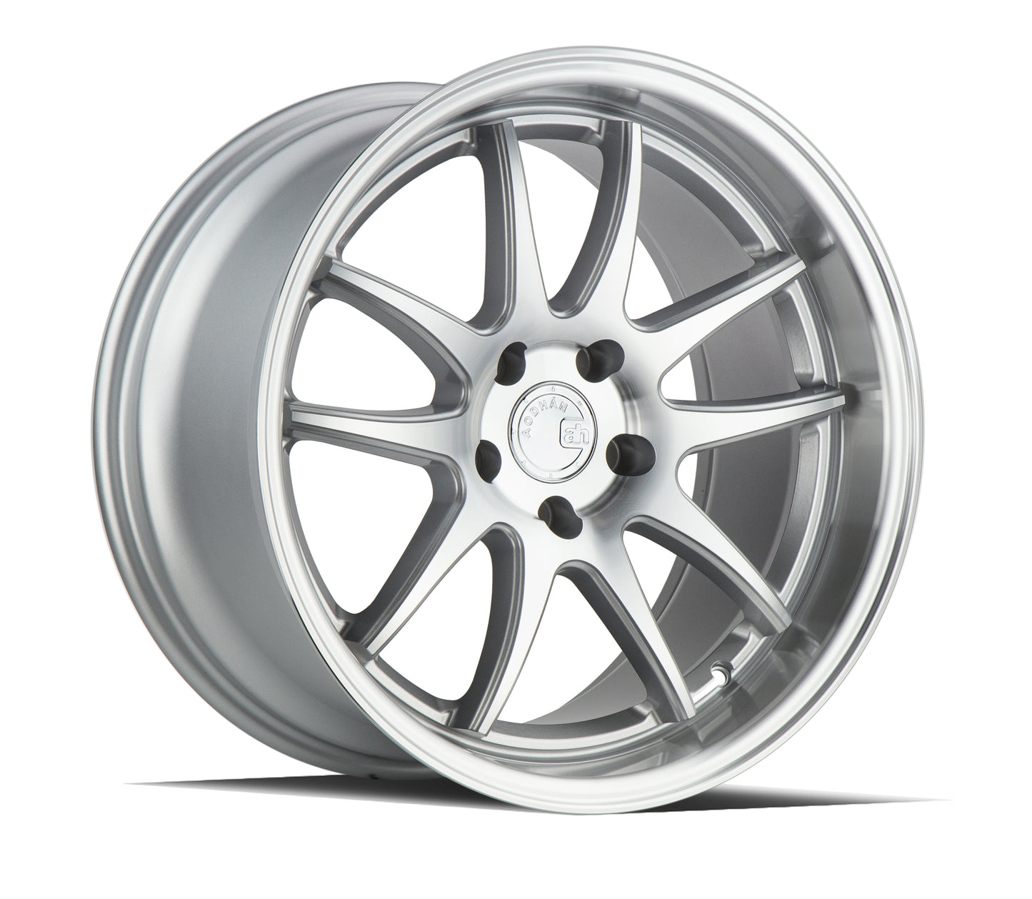 Aodhan DS02 18x9.5 wheel 5x114.3 Silver 5-Spoke Machined Lip Rim