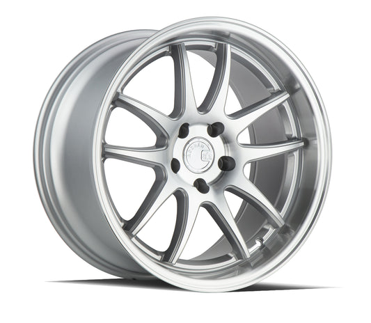 Aodhan DS02 18x9.5 wheel 5x114.3 Silver 5-Spoke Machined Lip Rim