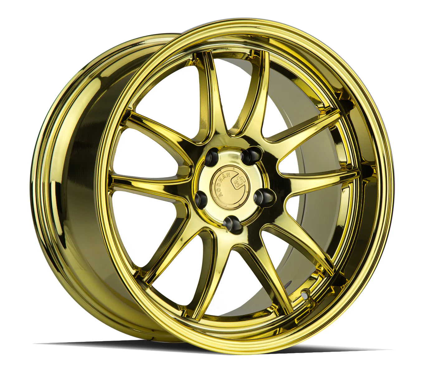 Aodhan DS02 18x10.5 wheel 5x114.3 Gold Vacuum 5-Spoke Concave Rim