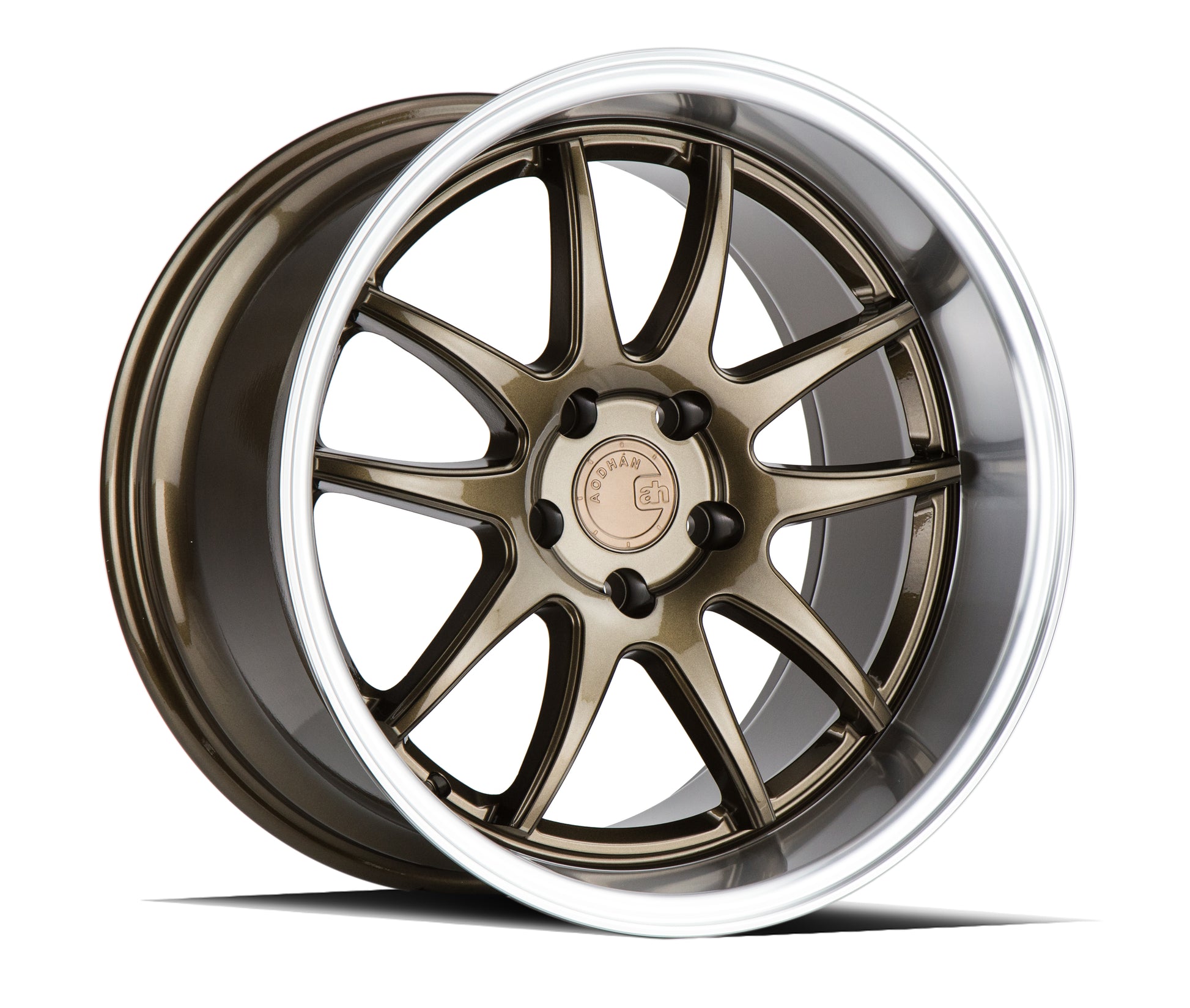 Aodhan DS02 19x11 wheel 5x114.3 Bronze 5-Spoke Machined Lip Rim