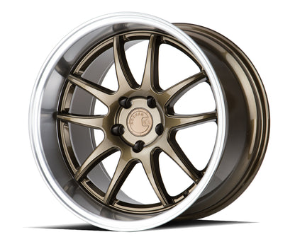 Aodhan DS02 19x11 rim Concave gold 5X4.5 wheel ET15 Hellaflushed
