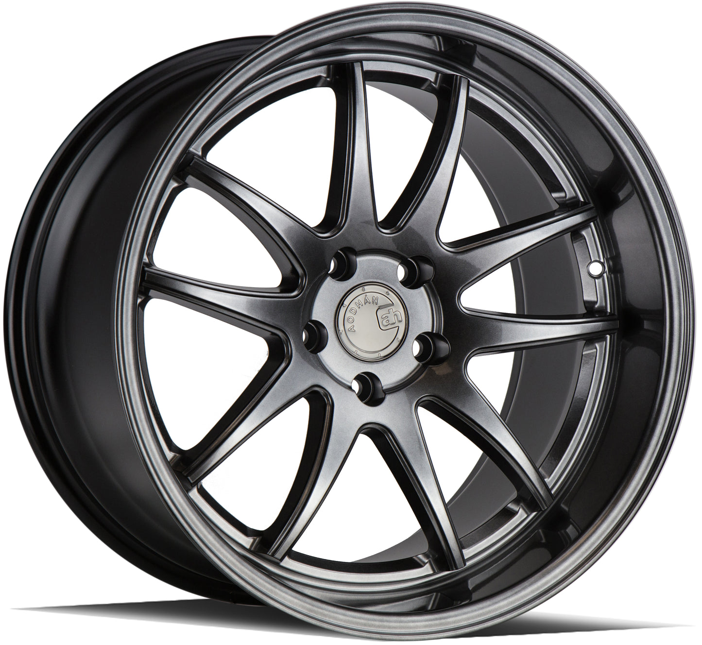Aodhan DS02 19x11 wheel 5x114.3 Hyper Black 5-Spoke Concave Rim