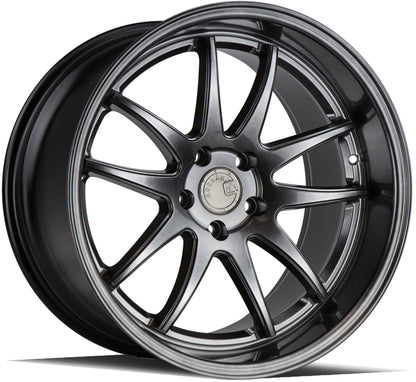 Aodhan DS02 19x11 wheel 5x114.3 Hyper Black 5-Spoke Concave Rim