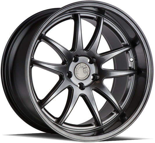 Aodhan DS02 19x11 wheel 5x114.3 Hyper Black 5-Spoke Concave Rim