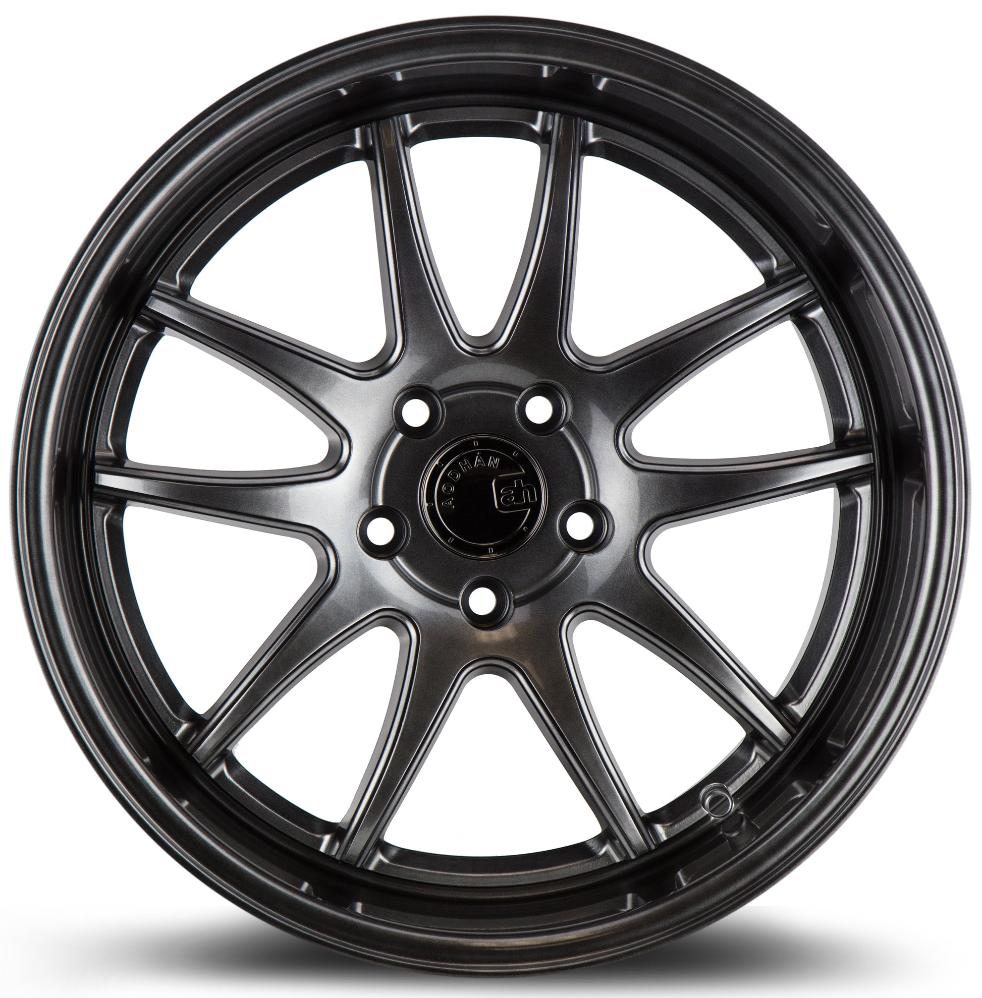 Aodhan DS02 19x11 5-Spoke silver 5x114.3 wheel ET15 stance