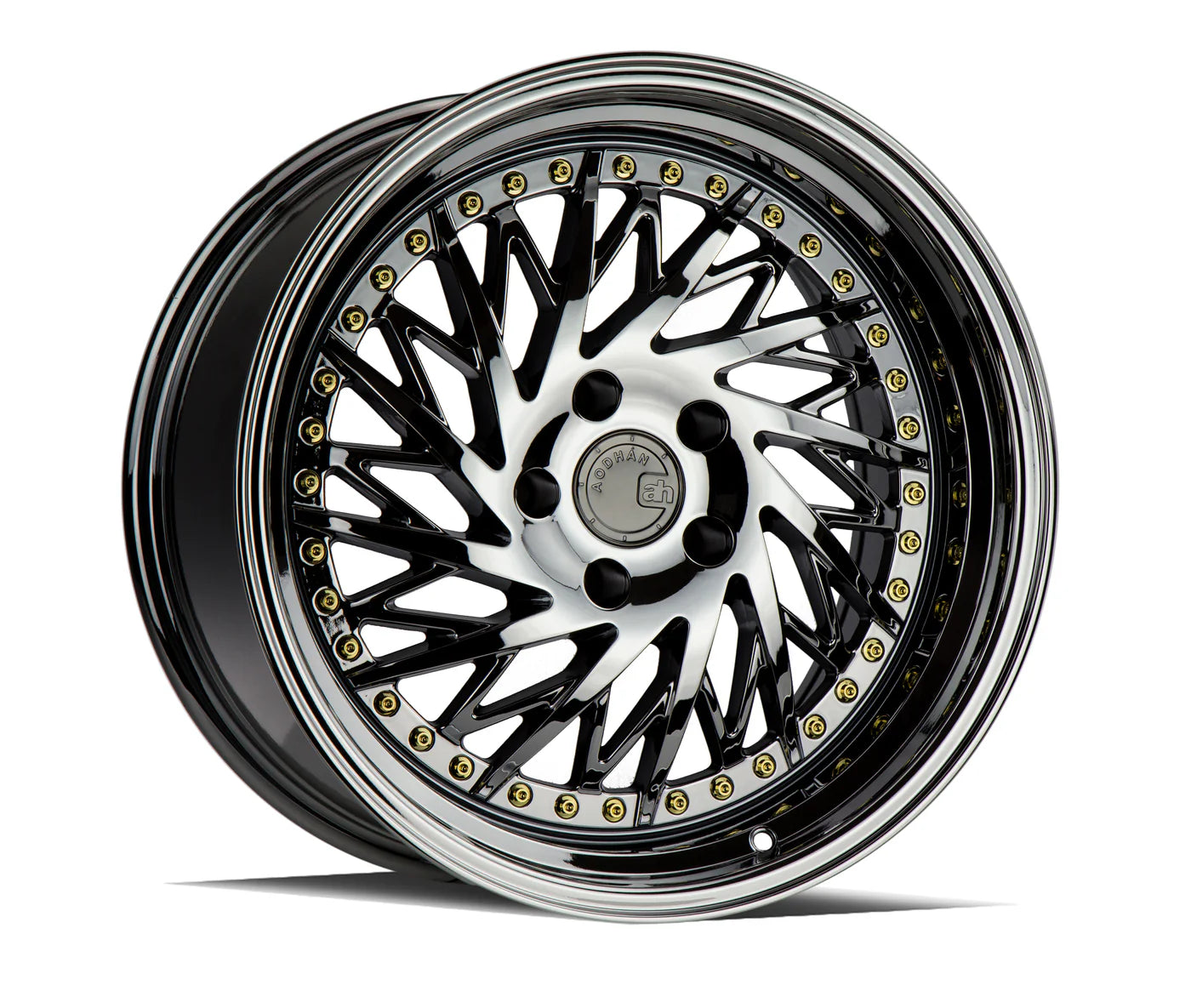Aodhan DS03 18x10.5 wheel 5x114.3 Black Vacuum Directional Lip Rim DS