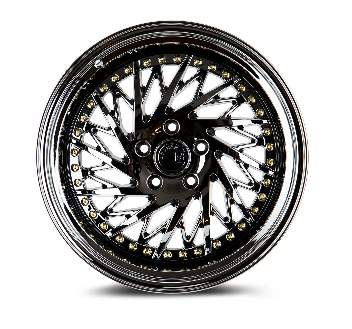 Aodhan DS03 18x10.5 rim directional black 5X4.5 wheel ET15 Hellaflushed