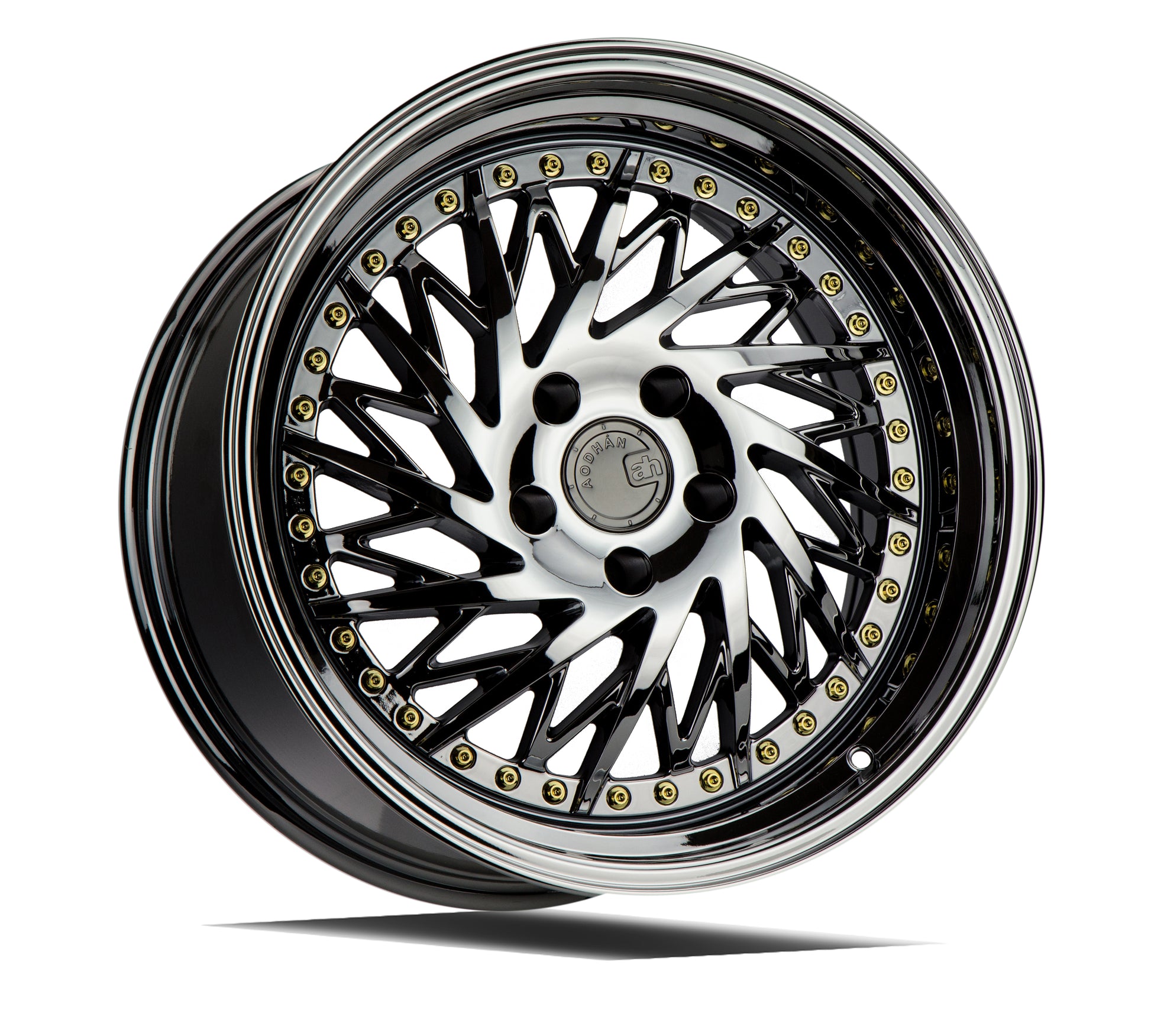 Aodhan DS03 18x9.5 rim directional black 5X4.5 wheel ET30 Hellaflushed