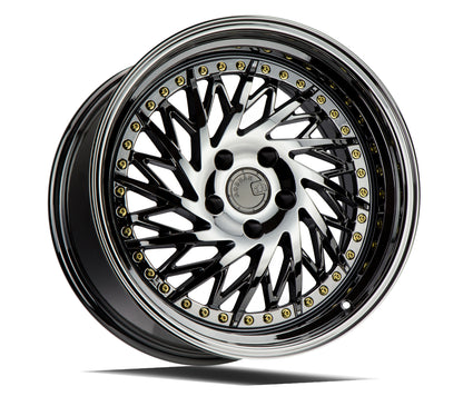 Aodhan DS03 18x9.5 rim directional black 5X4.5 wheel ET30 Hellaflushed