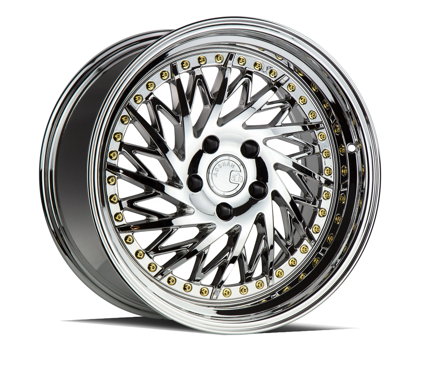 Aodhan DS03 18x9.5 wheel 5x100 Vacuum Chrome Directional Lip Rim DS