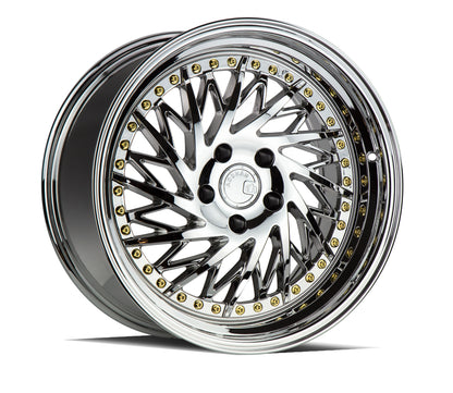 Aodhan DS03 18x9.5 wheel 5x100 Vacuum Chrome Directional Lip Rim DS
