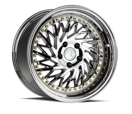 Aodhan DS03 18x9.5 wheel 5x114.3 Vacuum Chrome Directional Lip Rim DS