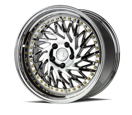 Aodhan DS03 18x9.5 wheel 5x114.3 Vacuum Chrome Directional Lip Rim PS