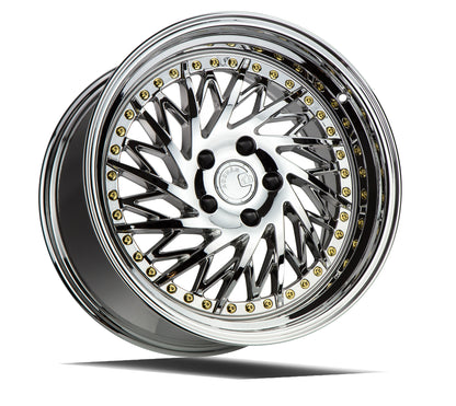 Aodhan DS03 18x10.5 wheel 5x114.3 Vacuum Chrome Directional Lip Rim DS