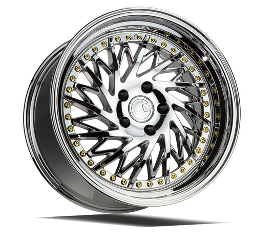 Aodhan DS03 18x10.5 wheel 5x114.3 Vacuum Chrome Directional Lip Rim DS