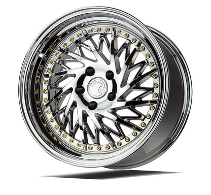 Aodhan DS03 18x9.5 rim directional black 5X4.5 wheel ET15 Hellaflushed