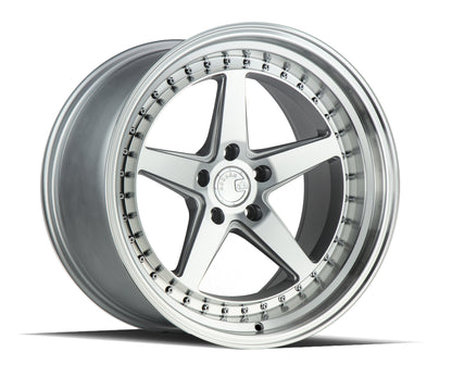 Aodhan DS05 18x10.5 wheel 5x114.3 Silver /Machined Face Deep Dish Rim