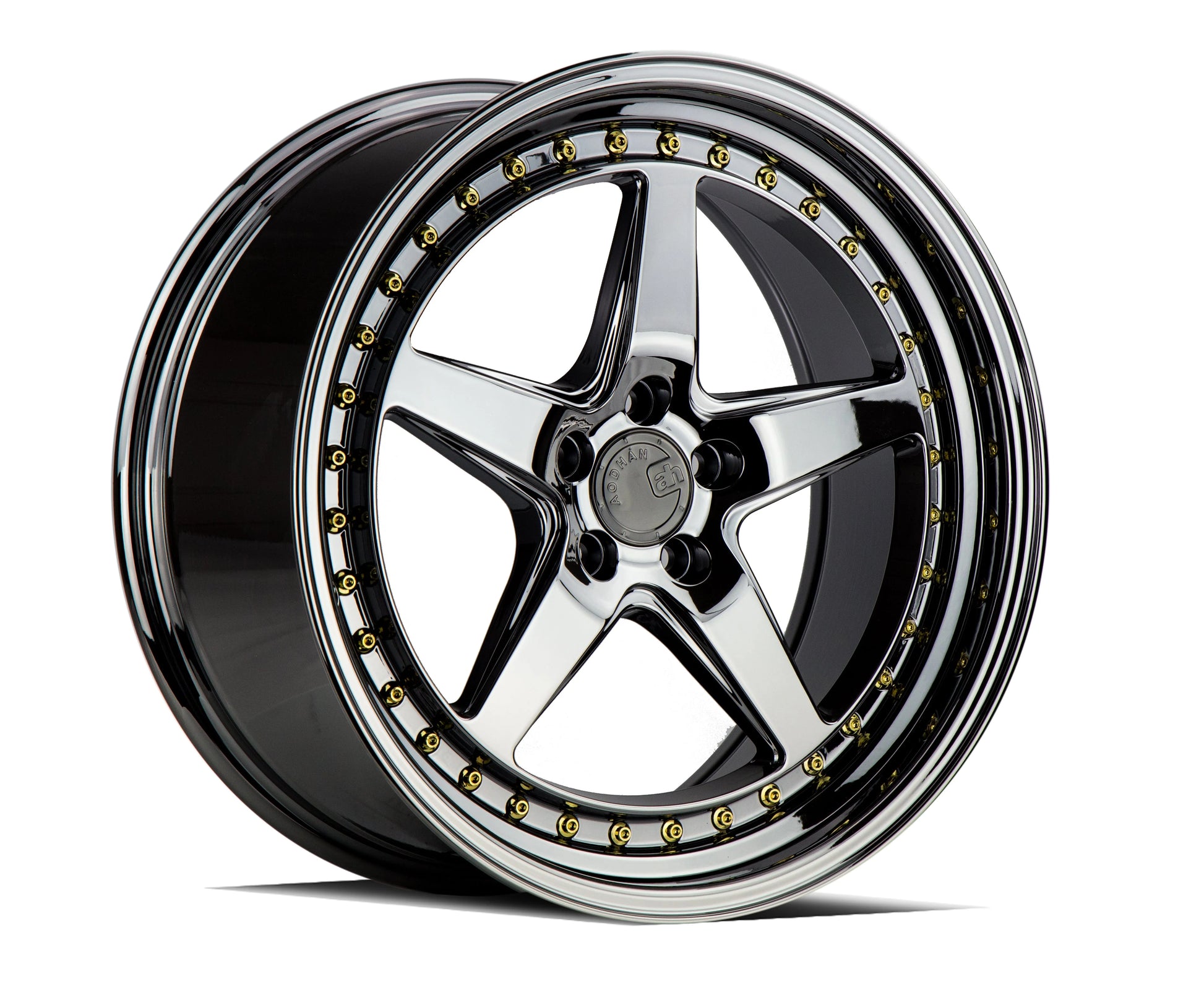 Aodhan DS05 18x8.5 wheel 5x114.3 Black Vacuum Deep Dish Rim