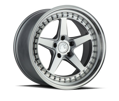 Aodhan DS05 18x8.5 wheel 5x100 Silver /Machined Face Deep Dish Rim