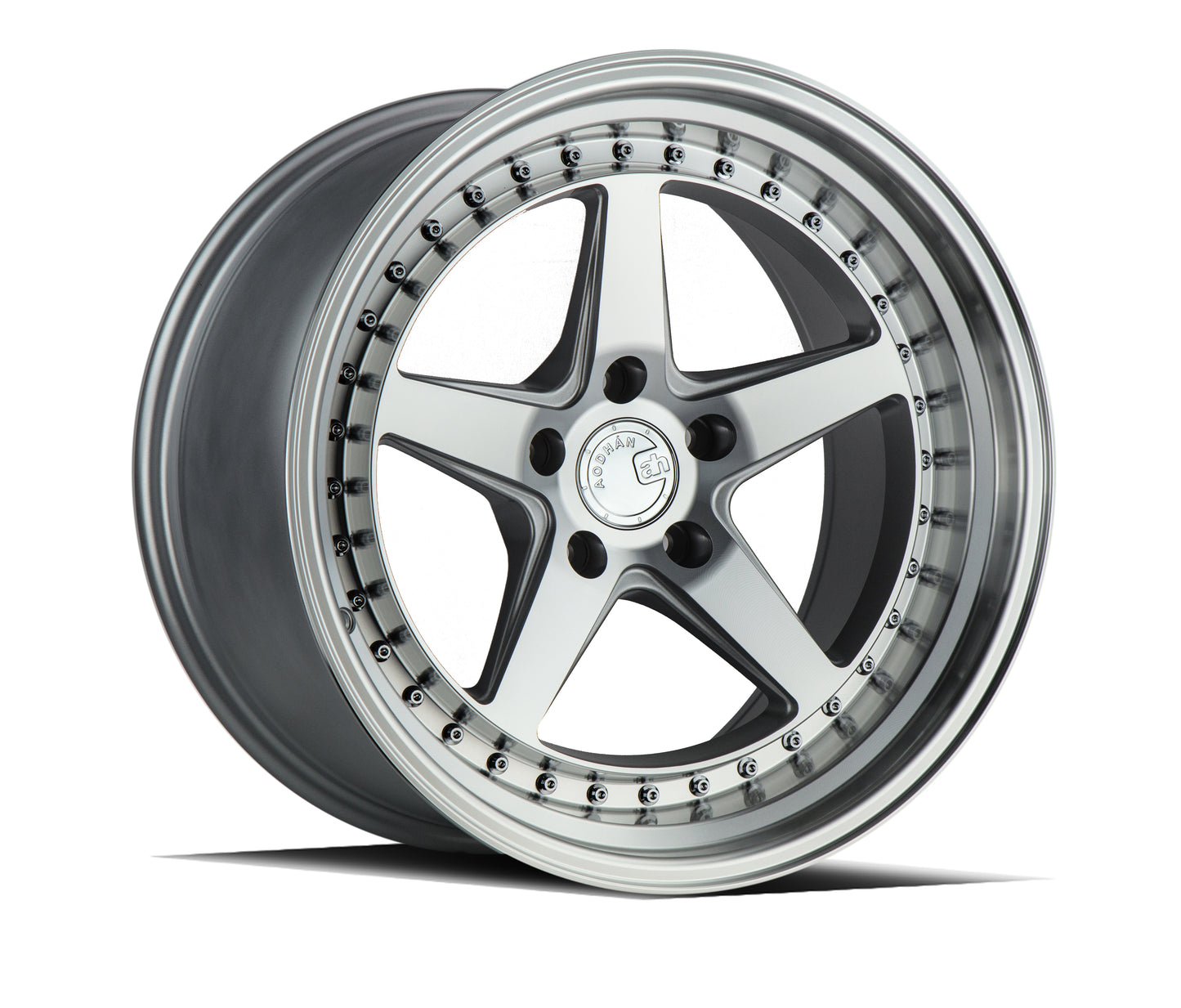 Aodhan DS05 18x8.5 wheel 5x114.3 Silver /Machined Face Deep Dish Rim