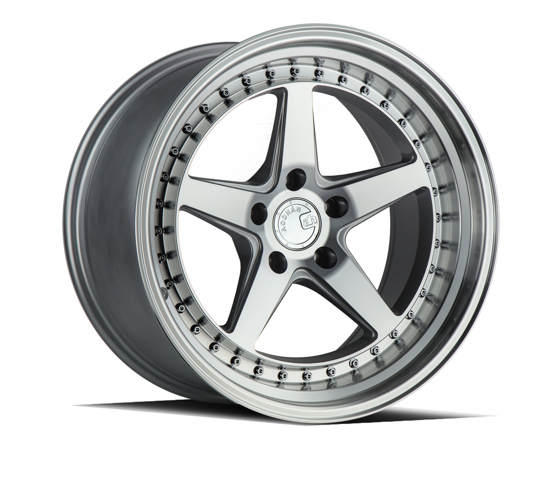 Aodhan DS05 18x8.5 wheel 5x114.3 Silver /Machined Face Deep Dish Rim