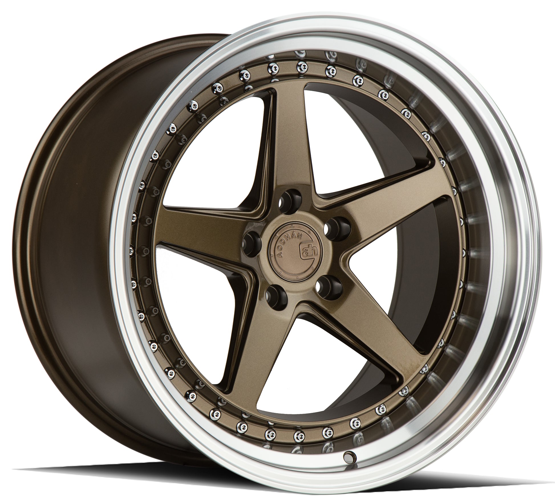 Aodhan DS05 19x11 wheel 5x114.3 Bronze /Machined Lip Deep Dish Rim