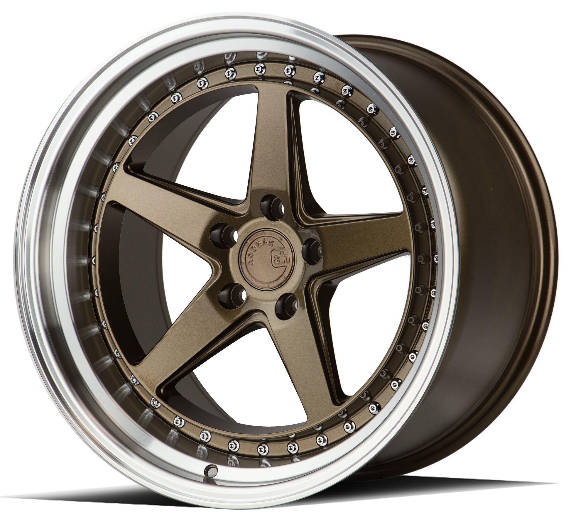 Aodhan DS05 19x11 rim deep dish bronze 5X4.5 wheel ET15 Hellaflushed