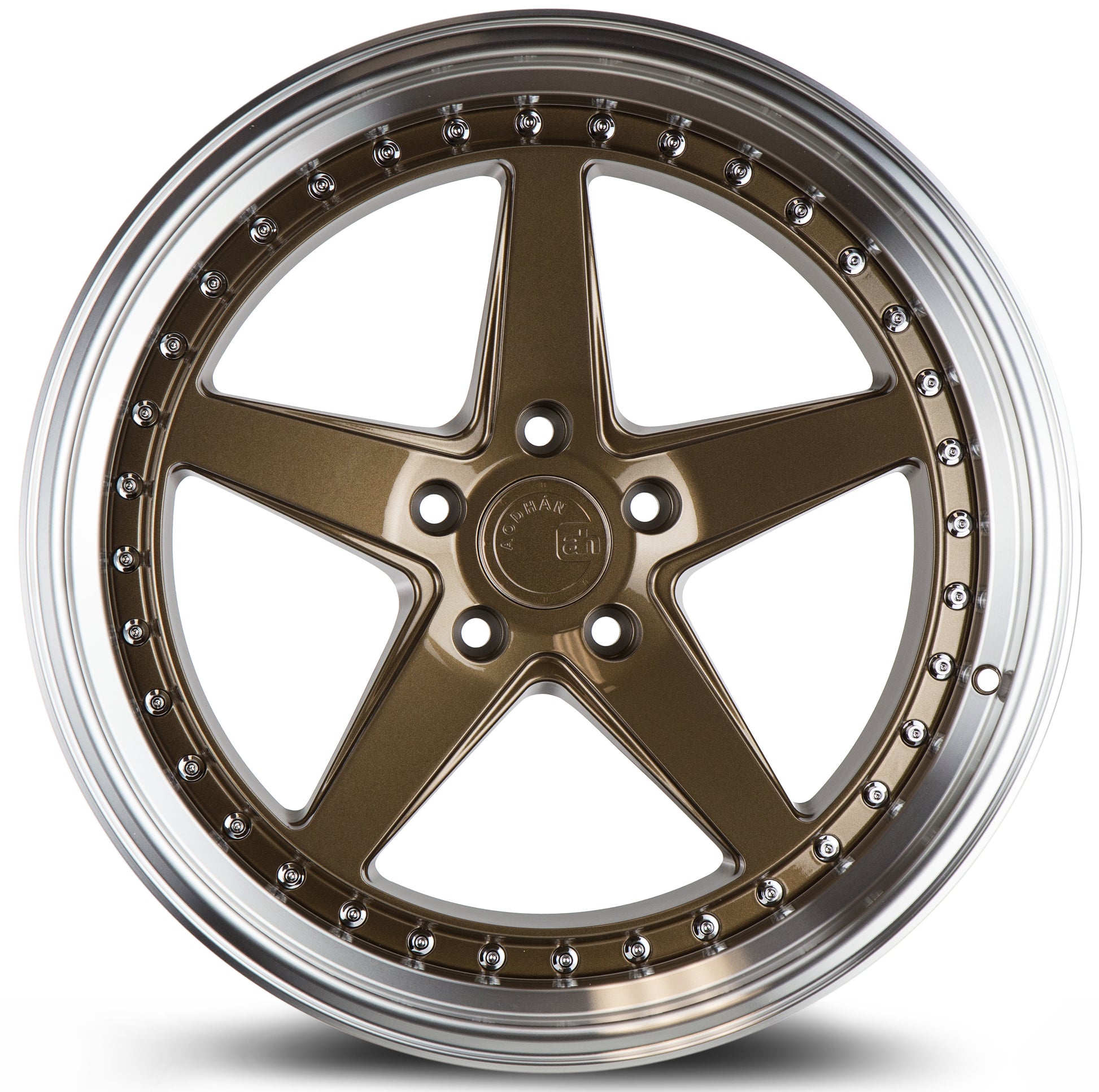 Aodhan DS05 19x9.5 big fat lip bronze 5x114.3 wheel ET15 stance