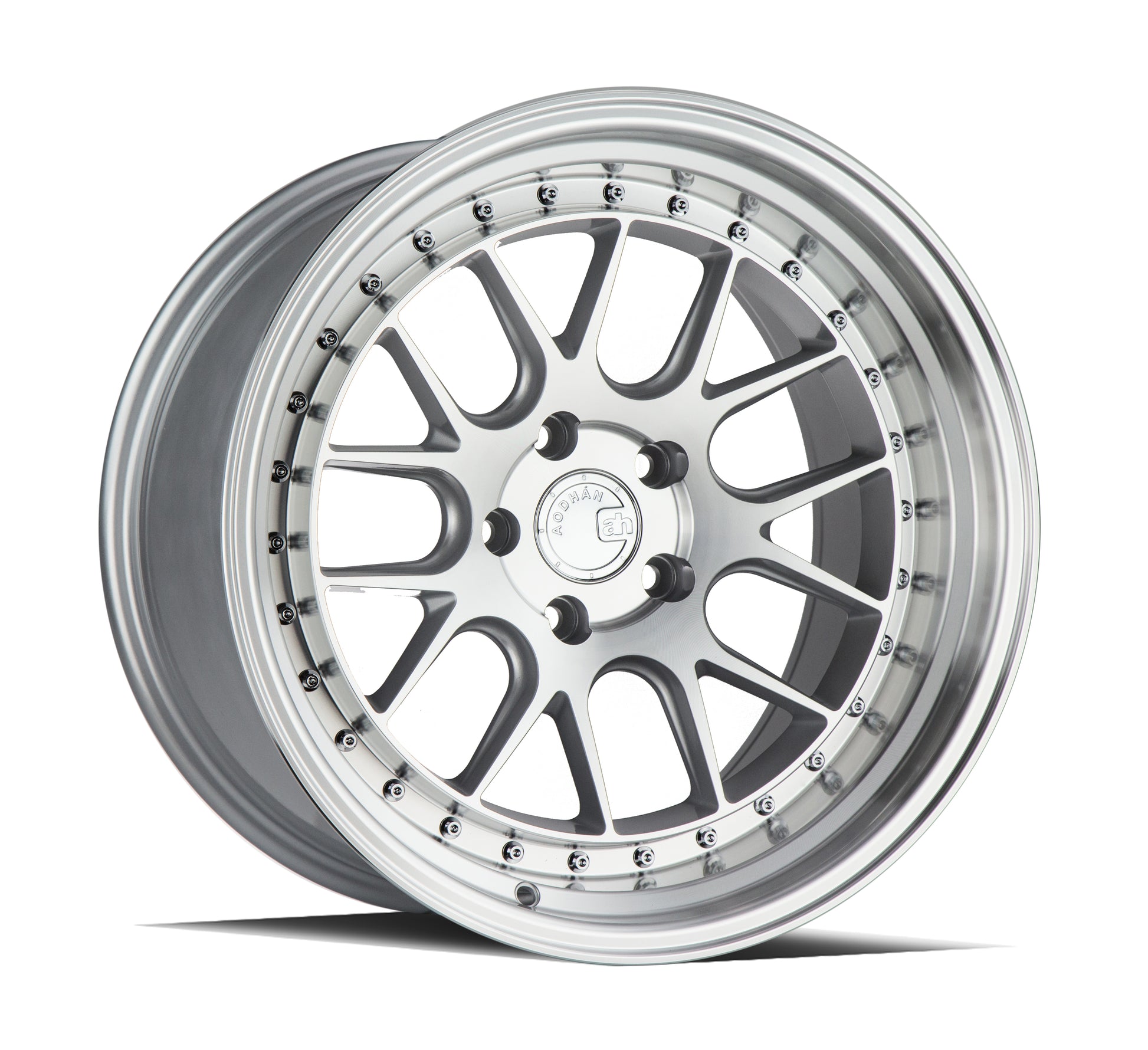 Aodhan DS06 18x10.5 wheel 5x114.3 Silver /Machined Face Deep Dish Rim