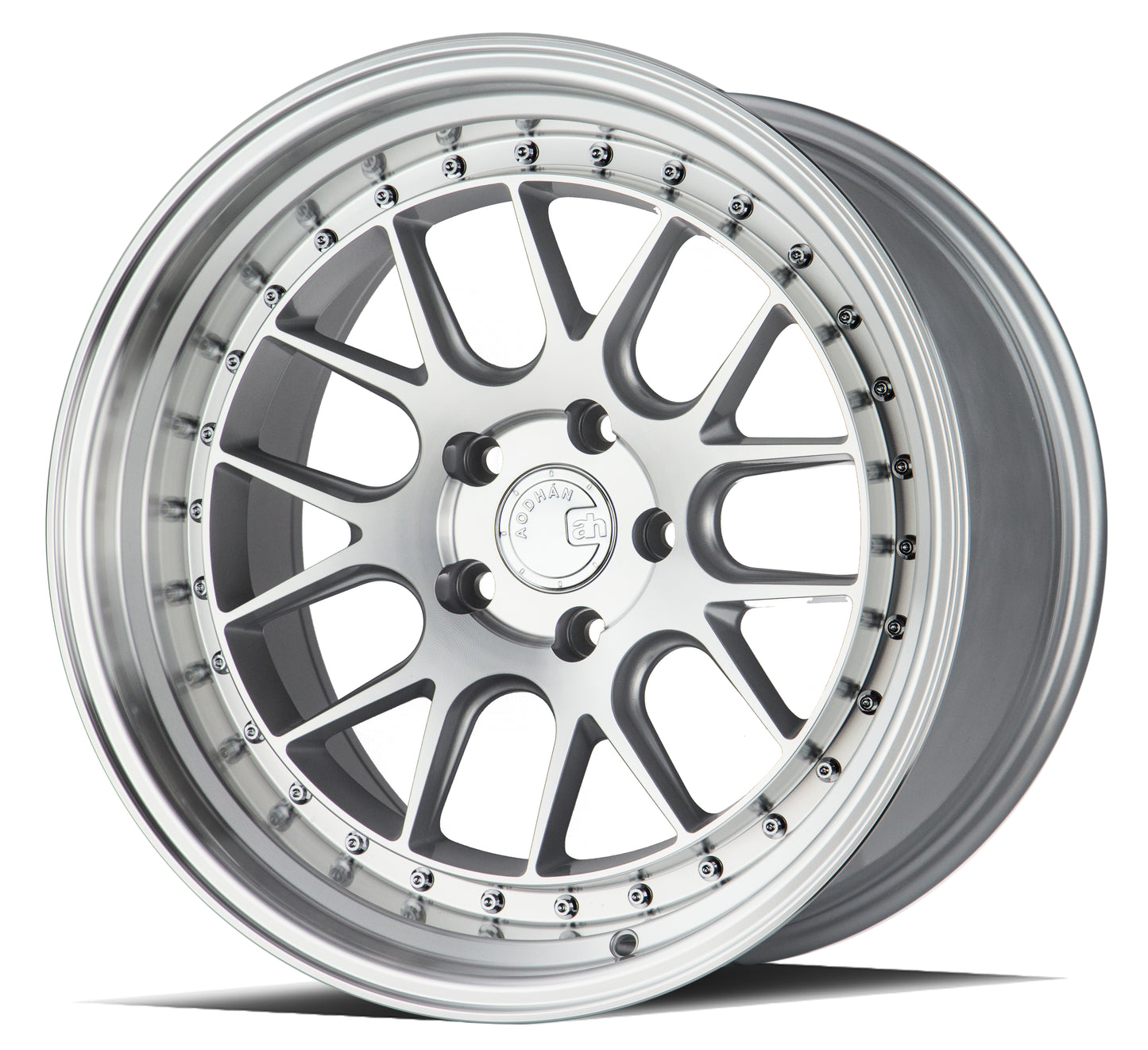 Aodhan DS06 18x10.5 rim deep dish silver 5X4.5 wheel ET22 Hellaflushed