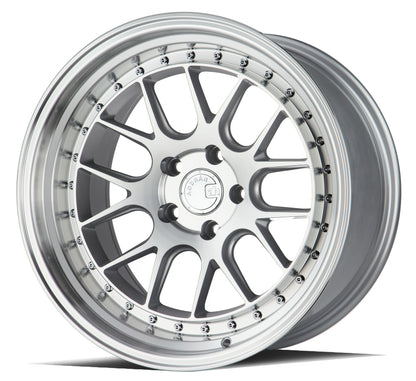 Aodhan DS06 18x10.5 rim deep dish silver 5X4.5 wheel ET22 Hellaflushed