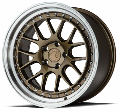 Aodhan DS06 18x8.5 rim deep dish bronze 5x100 wheel ET35 Hellaflushed