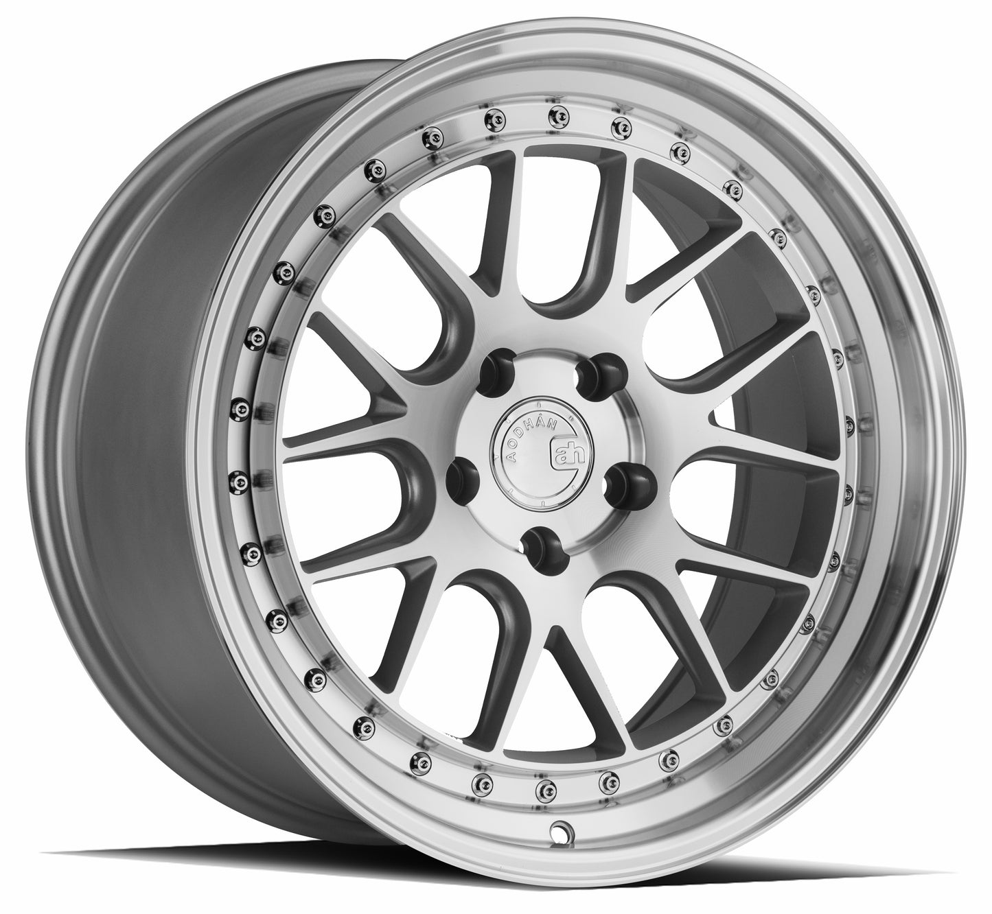 Aodhan DS06 18x8.5 wheel 5x100 Silver /Machined Face Deep Dish Rim