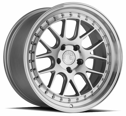 Aodhan DS06 18x9.5 wheel 5x100 Silver /Machined Face Deep Dish Rim