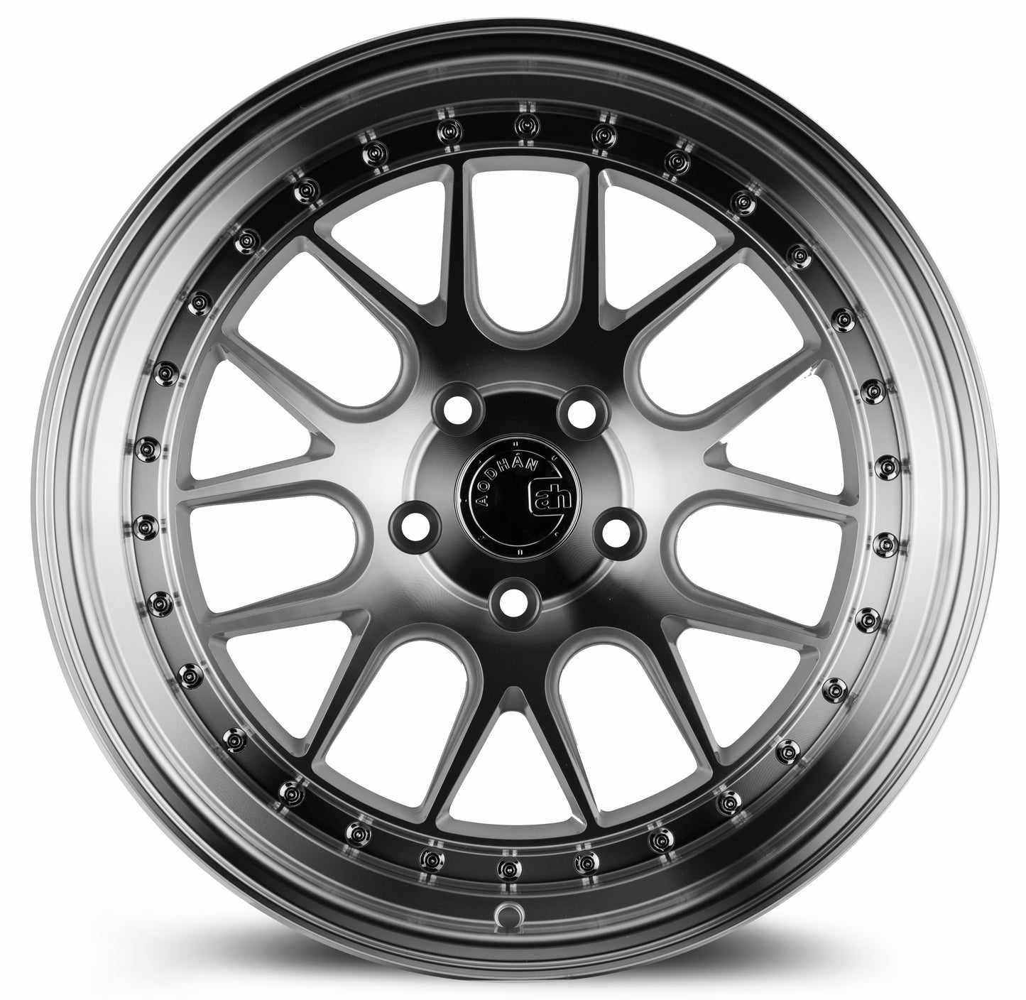 Aodhan DS06 18x9.5 big fat lip silver 5x100 wheel ET35 stance