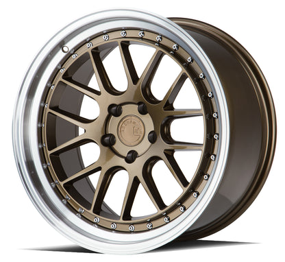 Aodhan DS06 19x9.5 rim deep dish bronze 5X4.5 wheel ET22 Hellaflushed
