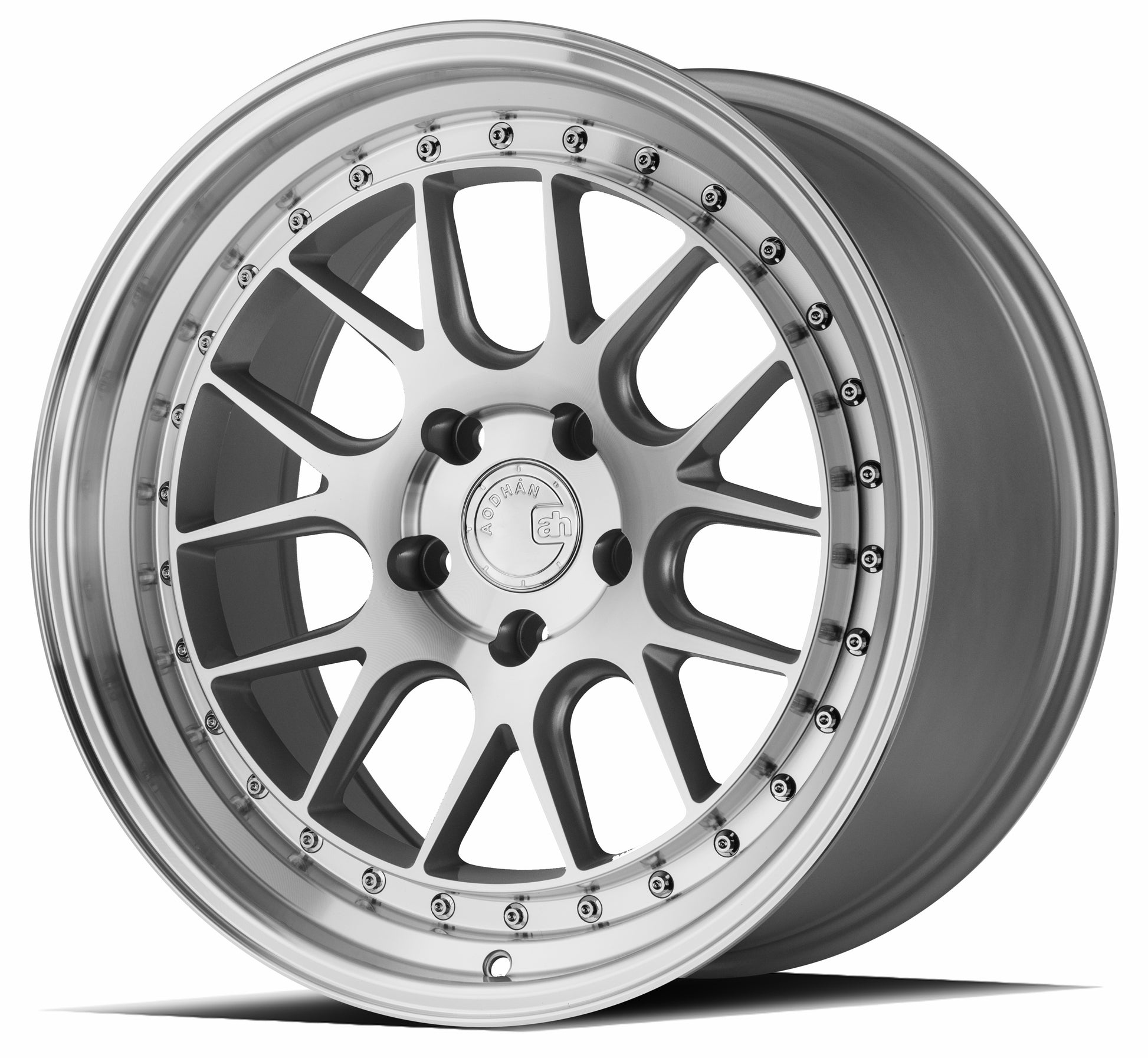 Aodhan DS06 19x9.5 rim deep dish silver 5X4.5 wheel ET15 Hellaflushed