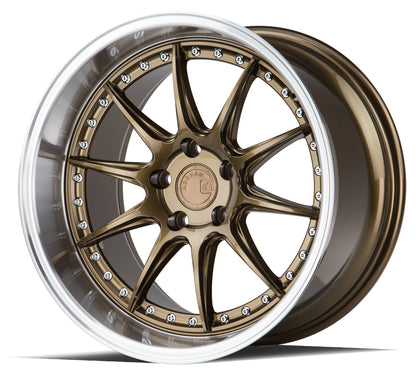 Aodhan DS07 18x10.5 rim deep dish bronze 5X4.5 wheel ET22 Hellaflushed