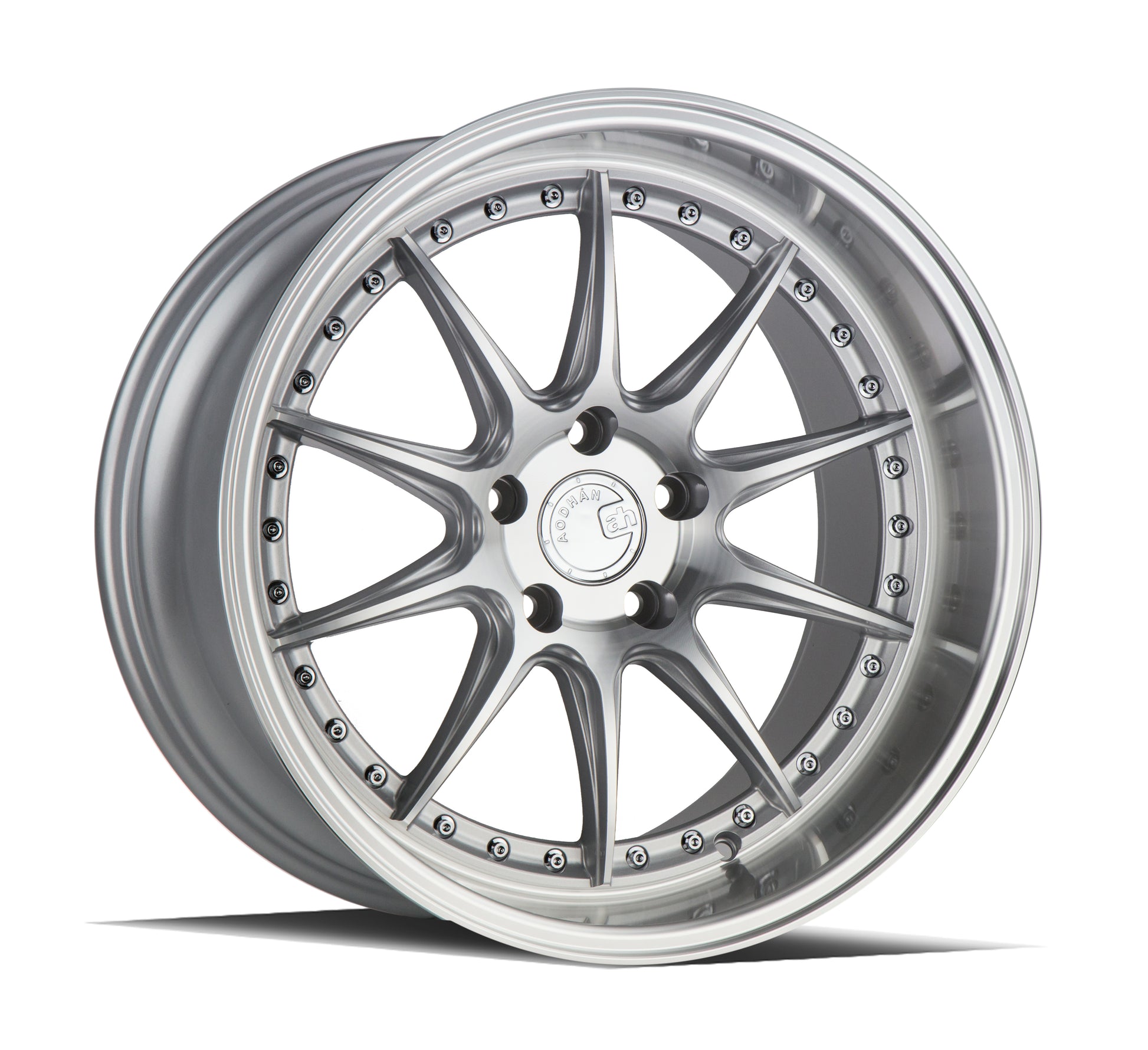 Aodhan DS07 18x10.5 wheel 5x114.3 Silver / Machined Face Deep Dish Rim