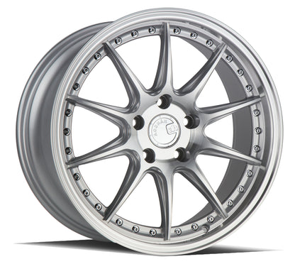 Aodhan DS07 18x8.5 wheel 5x100 Silver / Machined Face Deep Dish Rim