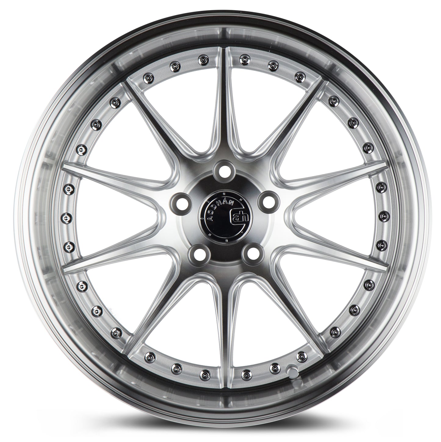 Aodhan DS07 18x8.5 big fat lip silver 5x100 wheel ET35 stance