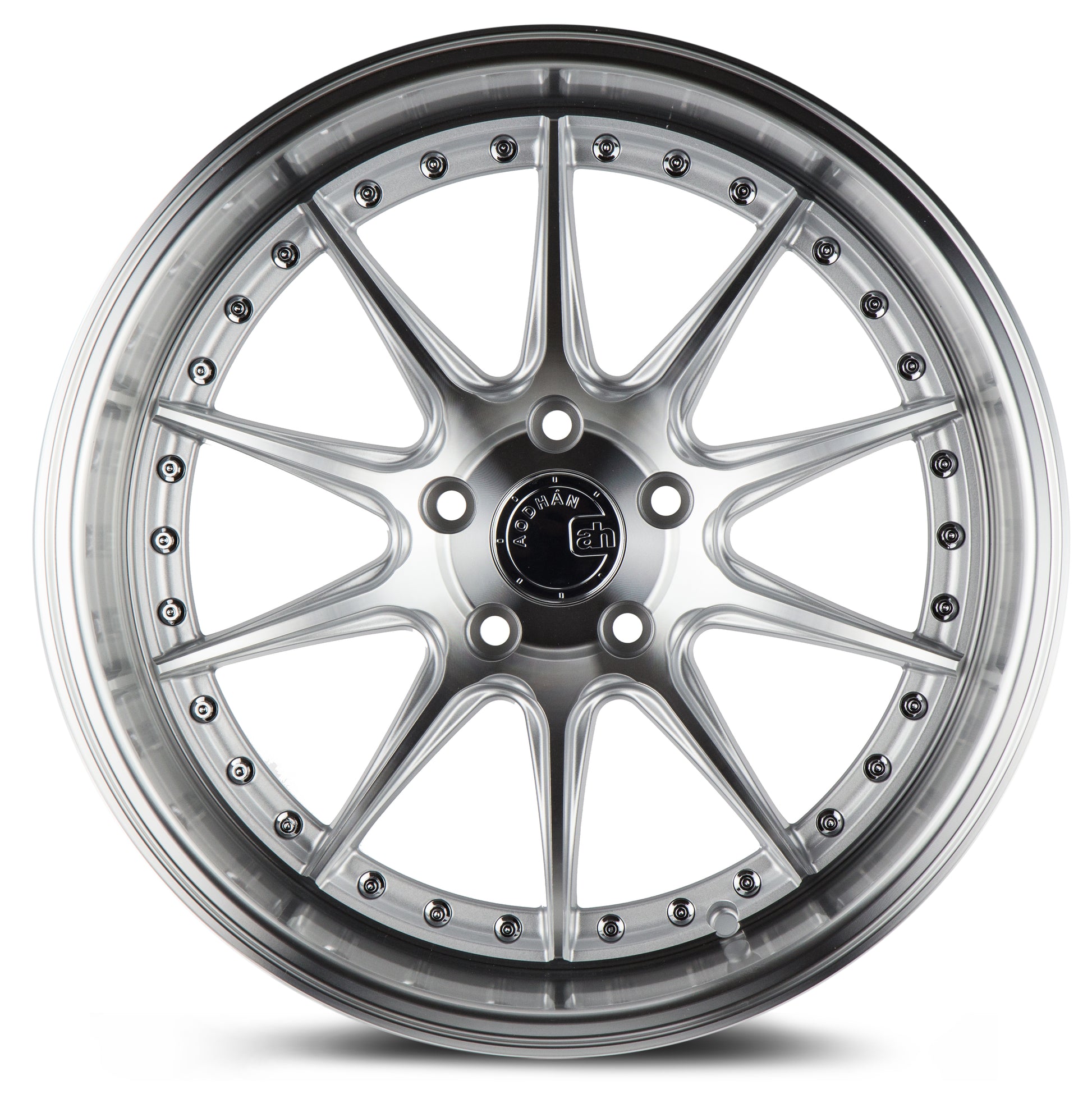 Aodhan DS07 18x8.5 big fat lip silver 5x100 wheel ET35 stance