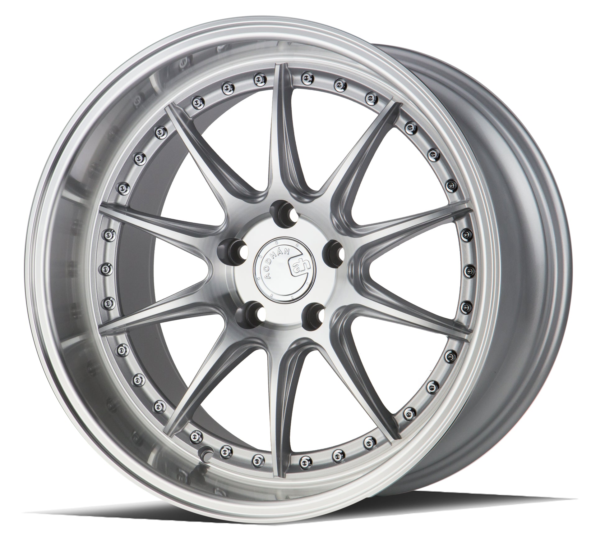 Aodhan DS07 18x10.5 rim deep dish silver 5X4.5 wheel ET15 Hellaflushed