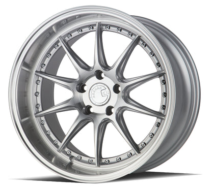 Aodhan DS07 18x10.5 rim deep dish silver 5X4.5 wheel ET15 Hellaflushed