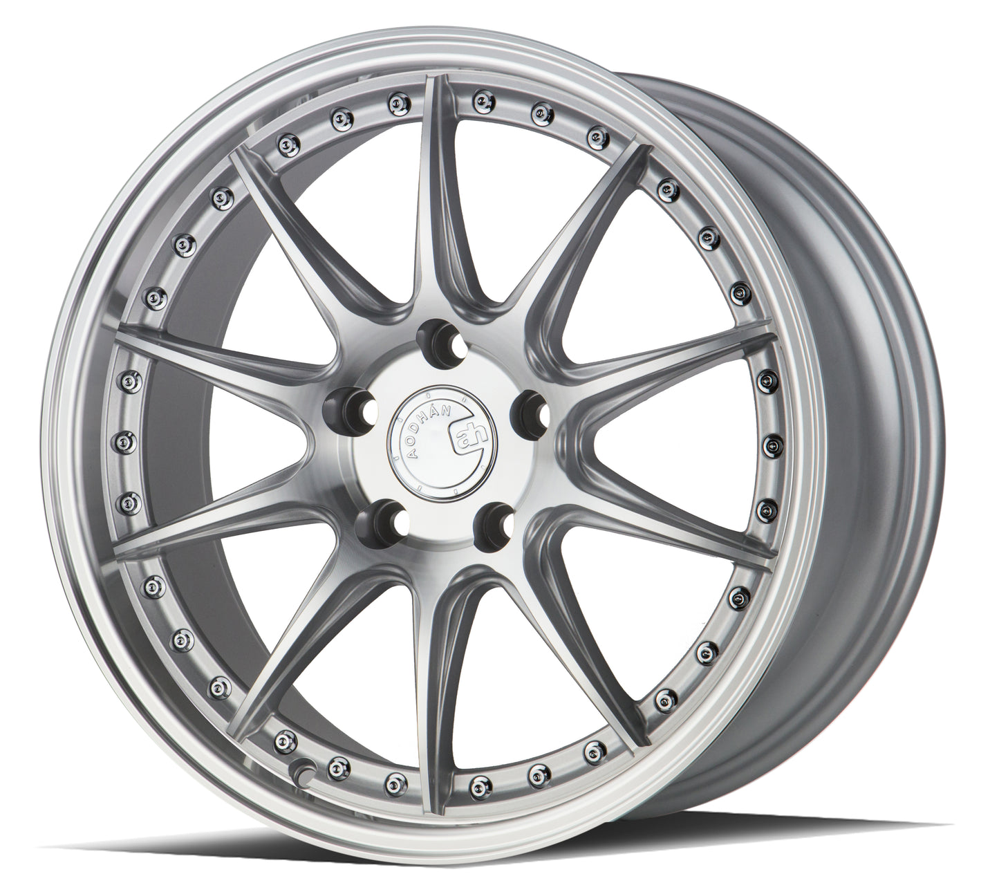 Aodhan DS07 18x8.5 rim deep dish silver 5X4.5 wheel ET35 Hellaflushed