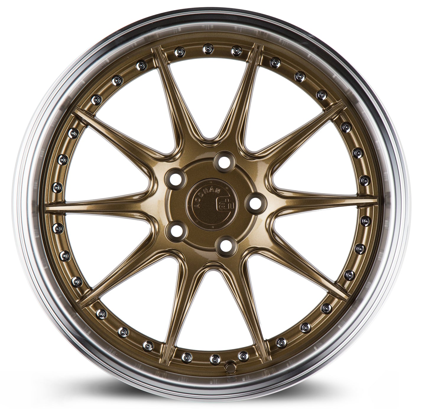 Aodhan DS07 18x8.5 big fat lip bronze 5x100 wheel ET35 stance